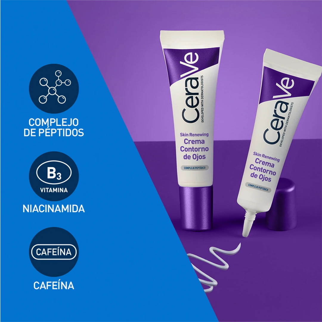 CREMA CONTORNO DE OJOS CERAVE SKIN RENEWING ANTIEDAD 14ML - 4