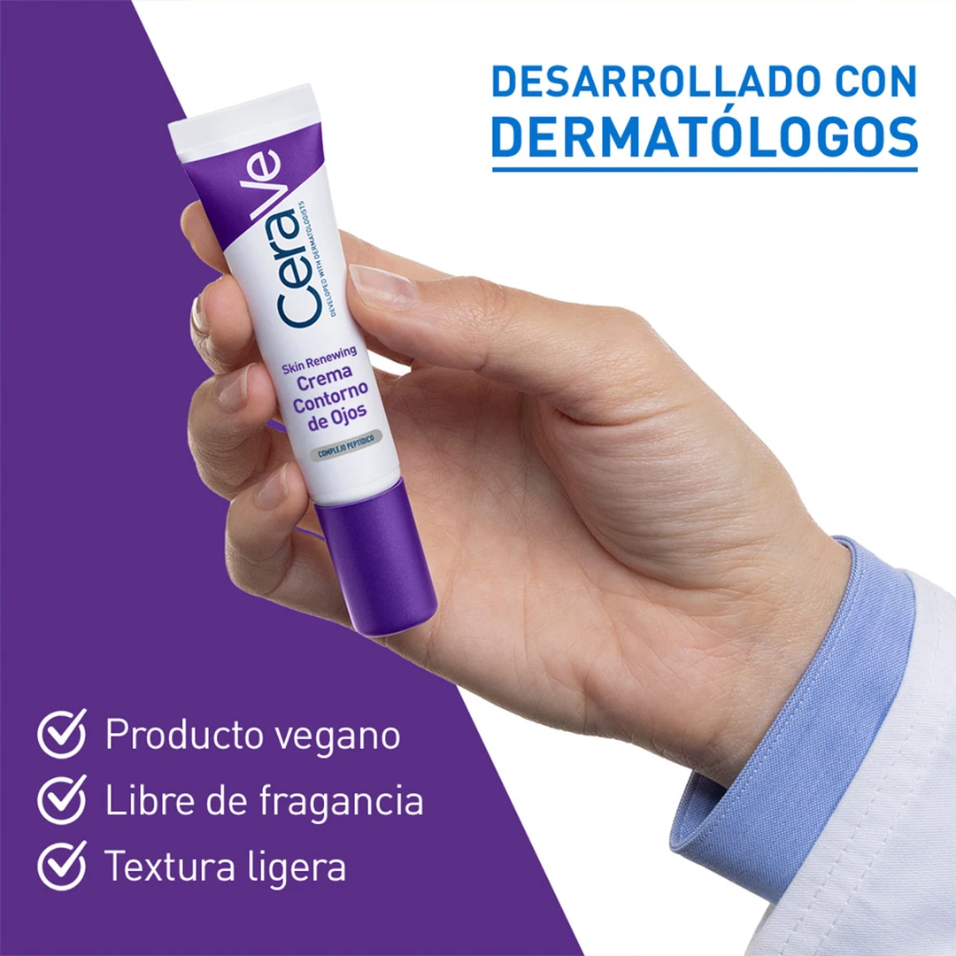 CREMA CONTORNO DE OJOS CERAVE SKIN RENEWING ANTIEDAD 14ML - 5