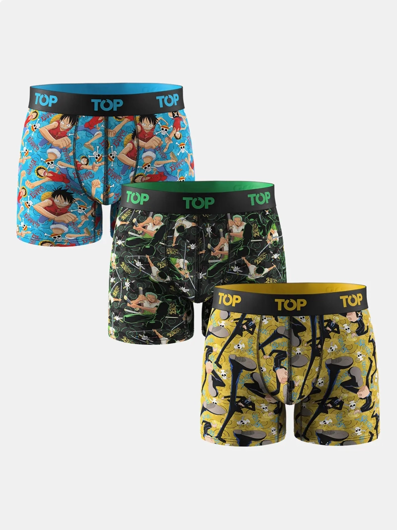 PACK X3 BOXER TOP ALGODÓN ONE PIECE - 1