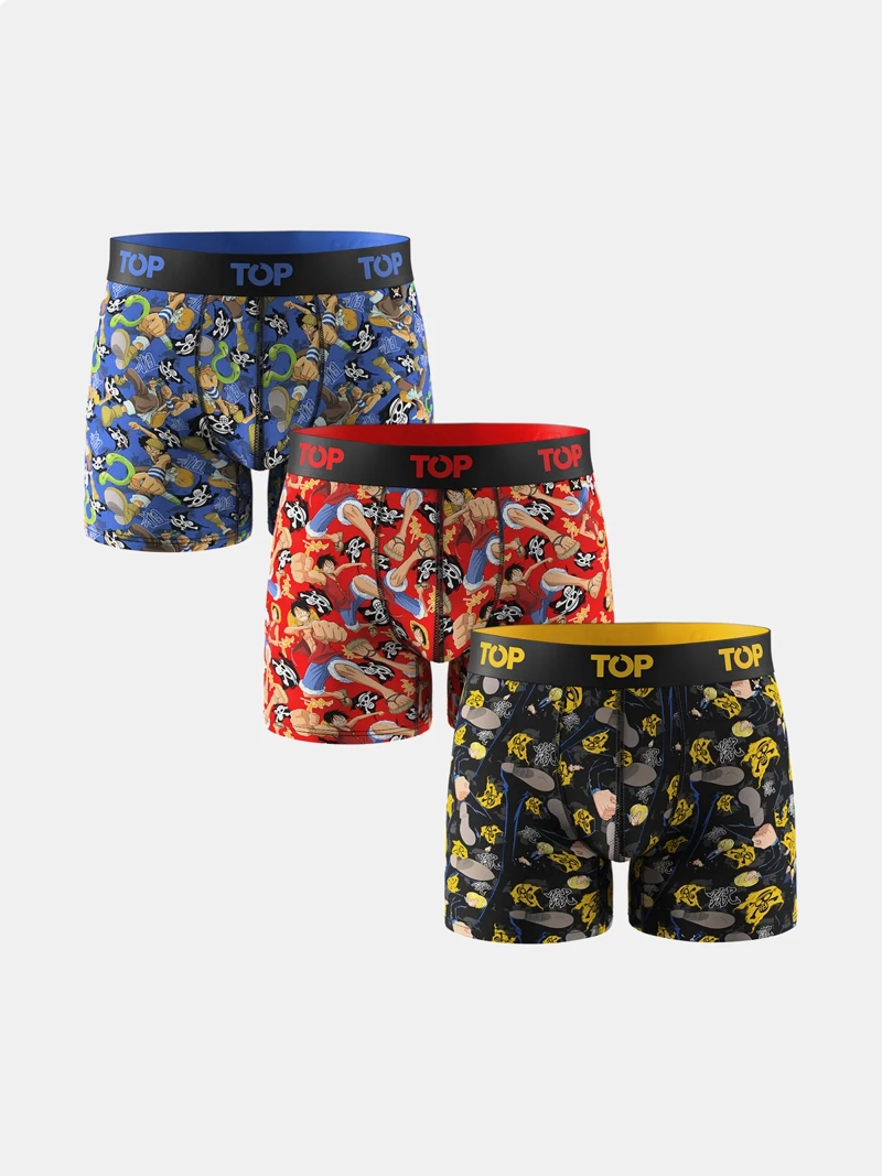 PACK X3 BOXER HOMBRE TOP ALGODÓN ONE PIECE - 1