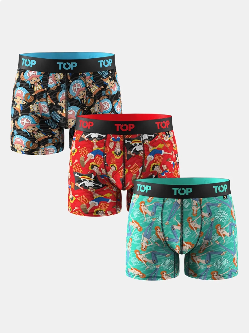 PACK X3 BOXER HOMBRE TOP ALGODÓN ONE PIECE - 1