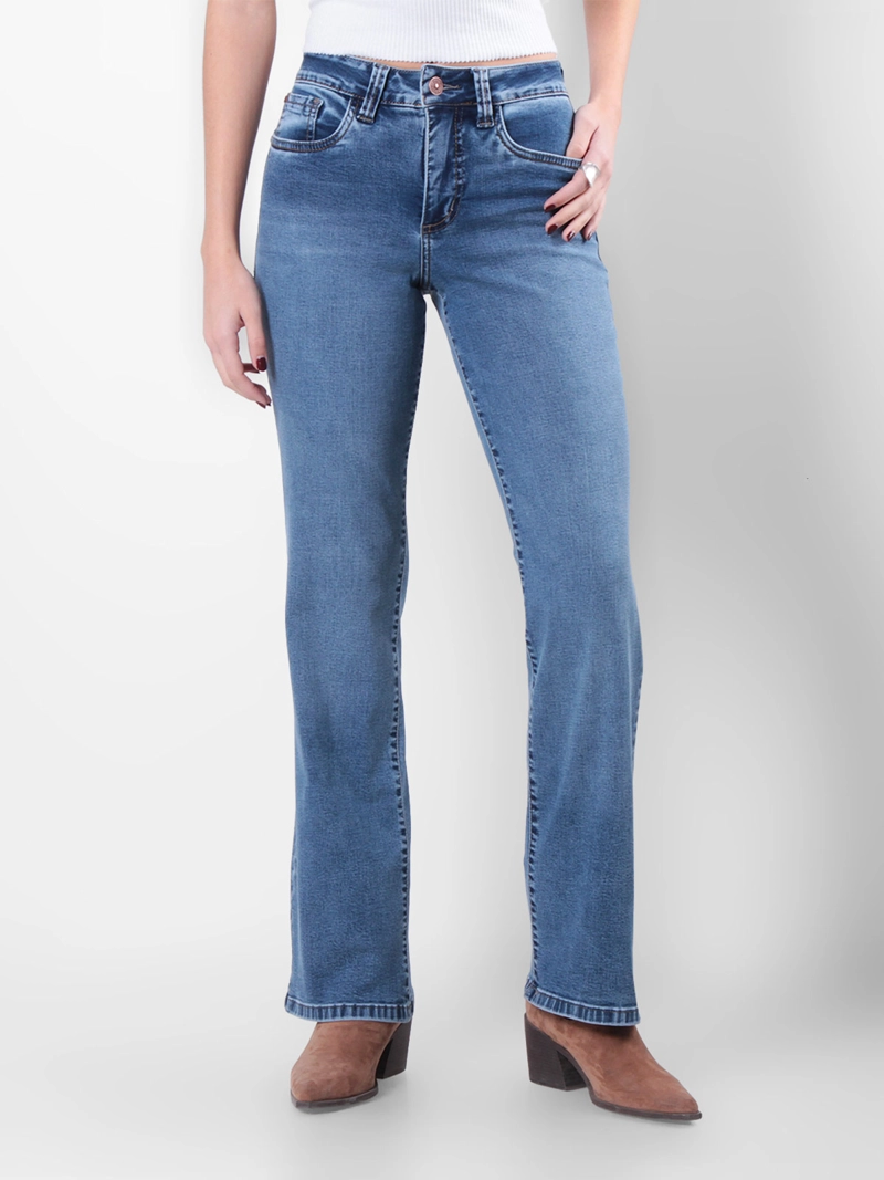 JEANS MUJER WADO'S RECTO TIRO ALTO PUSH UP 1 BOTÓN - 2