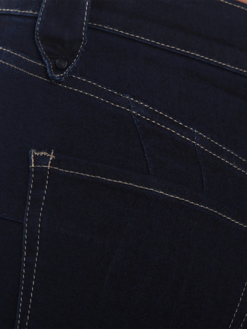 JEANS MUJER WADO'S FLARE TIRO ALTO PRETINA BÁSICA 1 BOTÓN - 6