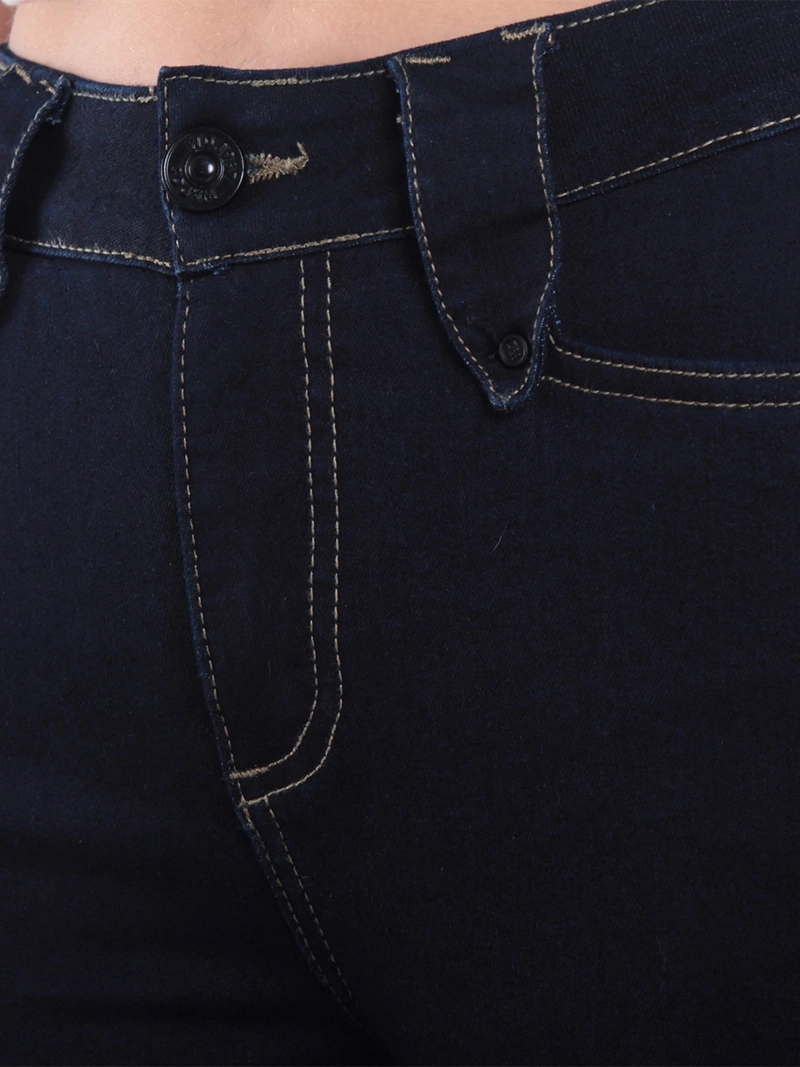 JEANS MUJER WADO'S FLARE TIRO ALTO PRETINA BÁSICA 1 BOTÓN - 7