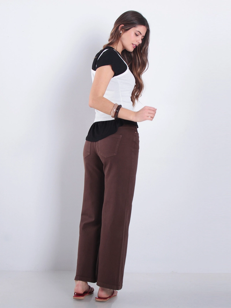 JEANS MUJER WADOS ALGODÓN WIDE LEG TIRO MEDIO - 3