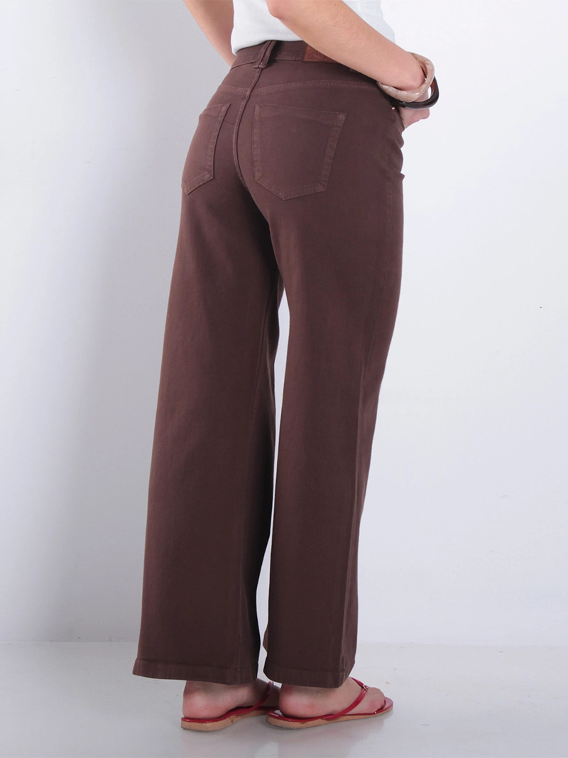 JEANS MUJER WADOS ALGODÓN WIDE LEG TIRO MEDIO - 4
