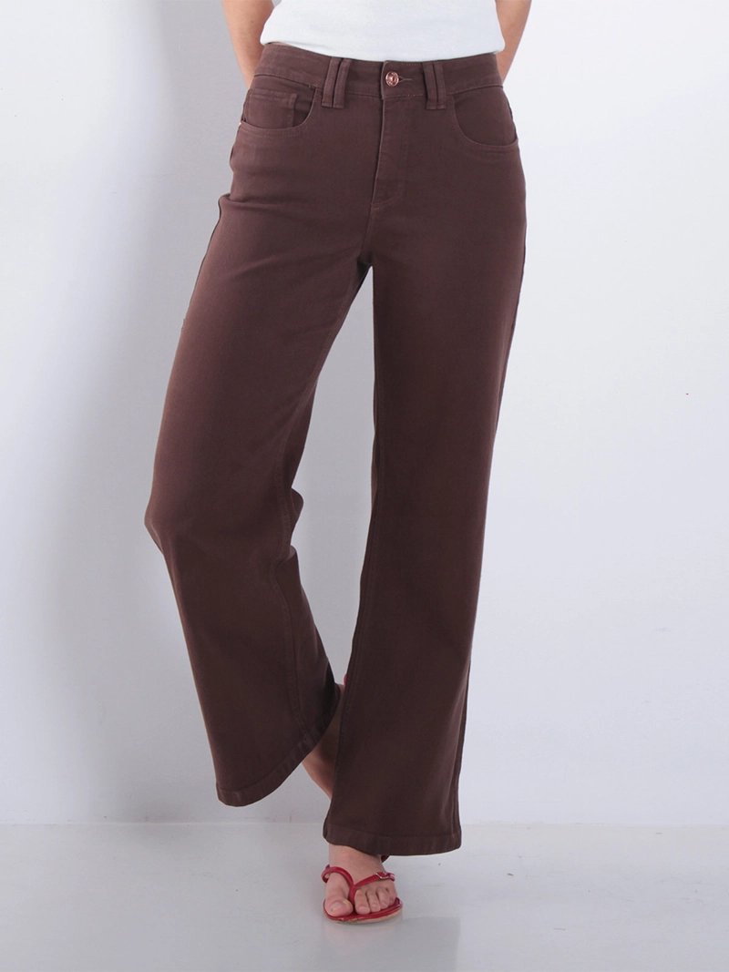 JEANS MUJER WADOS ALGODÓN WIDE LEG TIRO MEDIO - 2