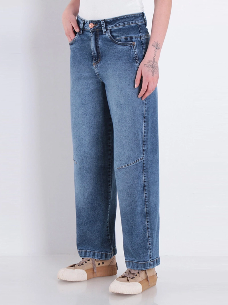 JEANS MUJER WADOS ALGODÓN BALLOON TIRO ALTO - 2