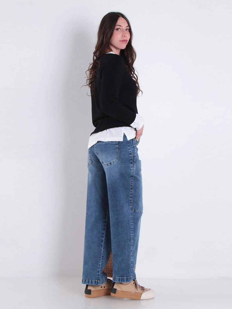 JEANS MUJER WADOS ALGODÓN BALLOON TIRO ALTO - 3