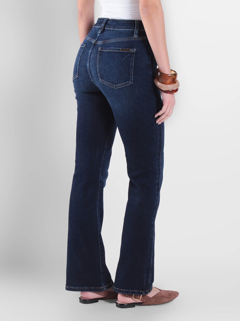 JEANS MUJER WADO'S RECTO TIRO ALTO PRETINA BÁSICA 1 BOTÓN - 4
