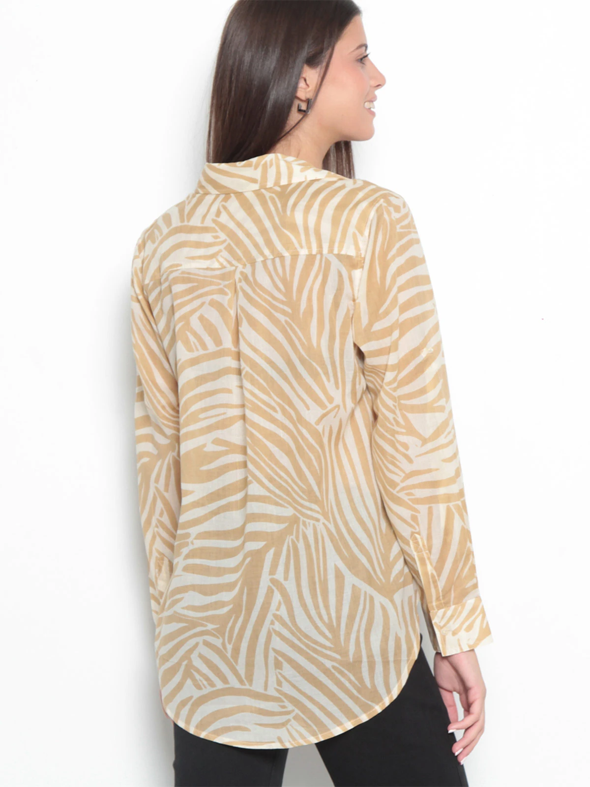 BLUSA MUJER WADOS MANGA LARGA ESTAMPADA - 2