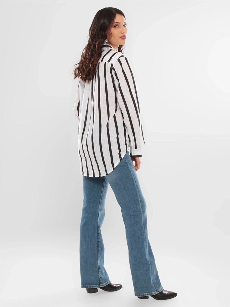 BLUSA MUJER WADOS ALGODÓN MANGA LARGA RAYAS - 6