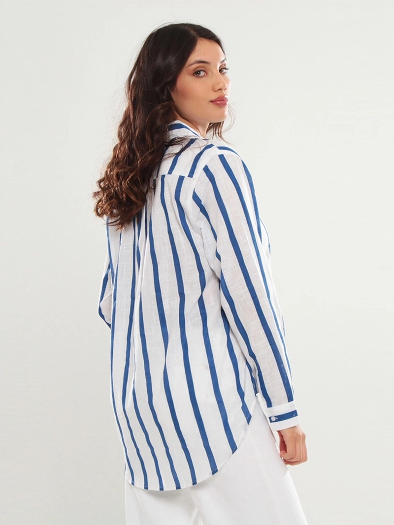 BLUSA MUJER WADOS ALGODÓN MANGA LARGA RAYAS - 2