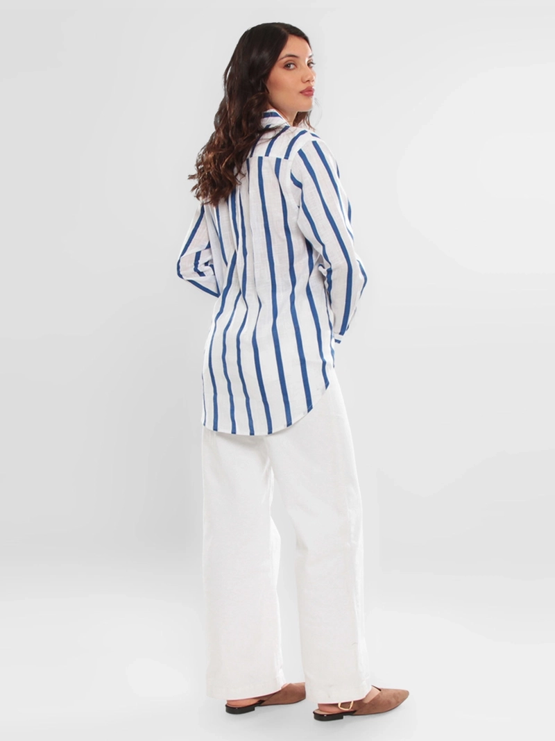 BLUSA MUJER WADOS ALGODÓN MANGA LARGA RAYAS - 6