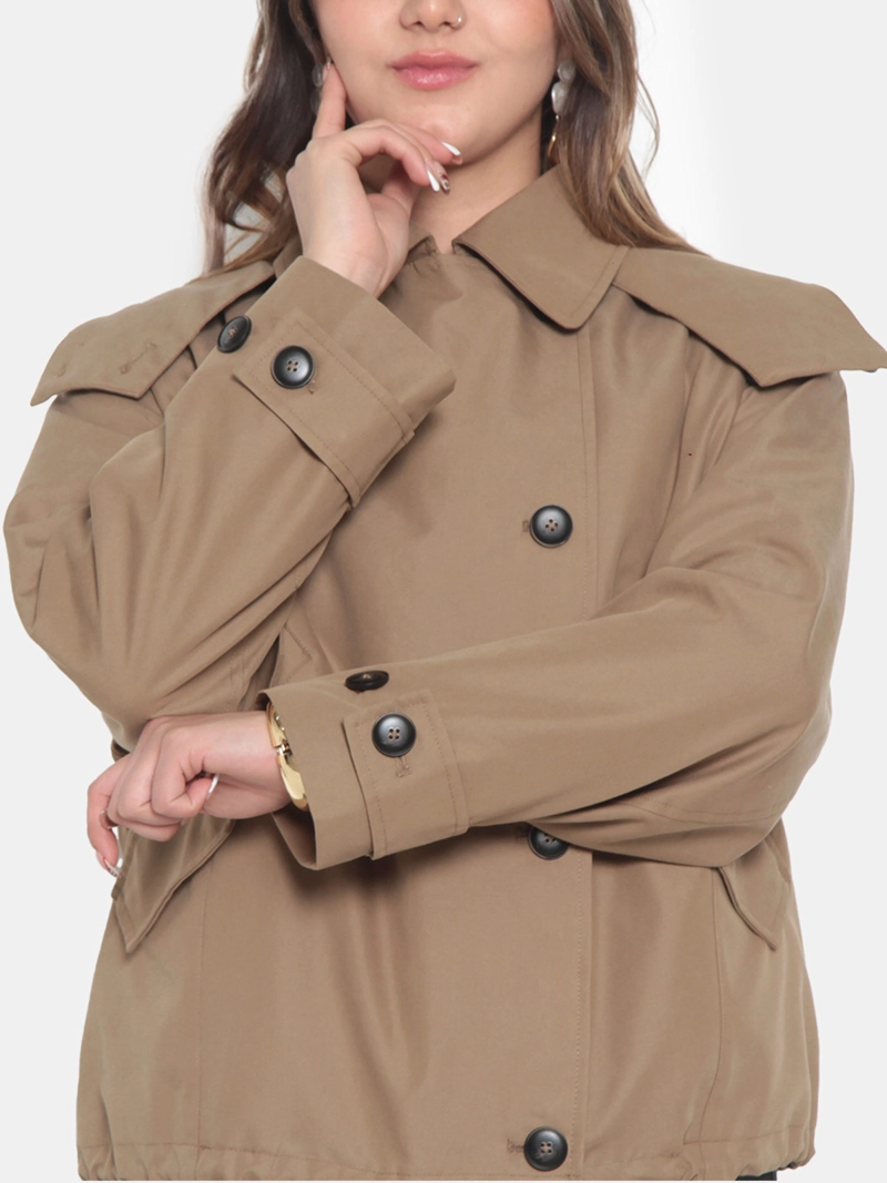 CHAQUETA MUJER WADO'S MANGA LARGA CRUZADA  CON BOLSILLOS - 4