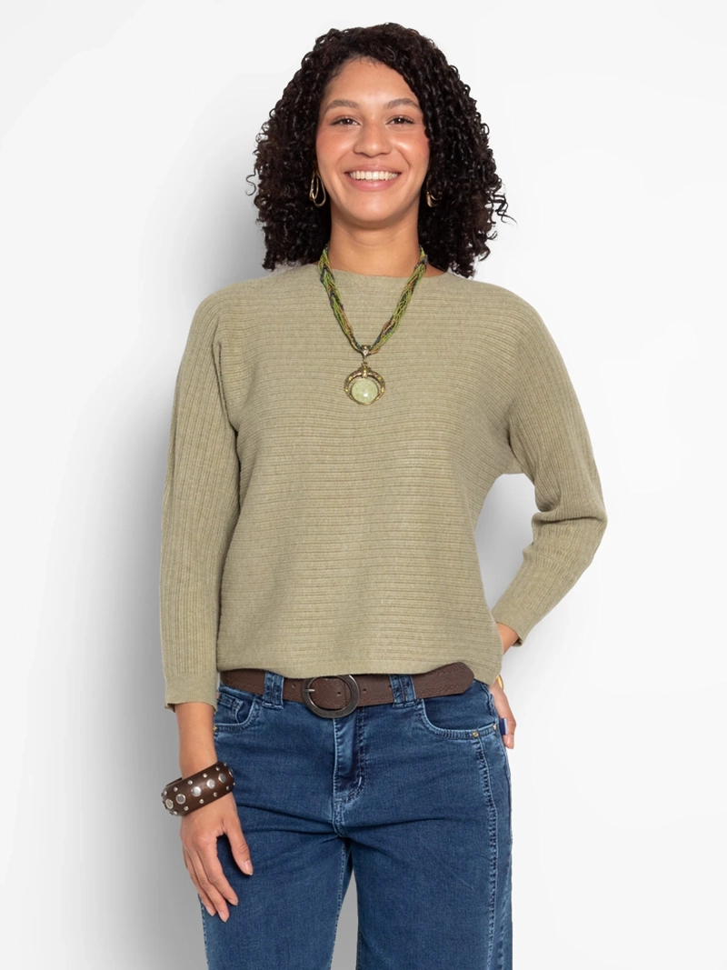 SWEATER MUJER WADO'S MANGA 3/4 ESCOTE REDONDO - 1