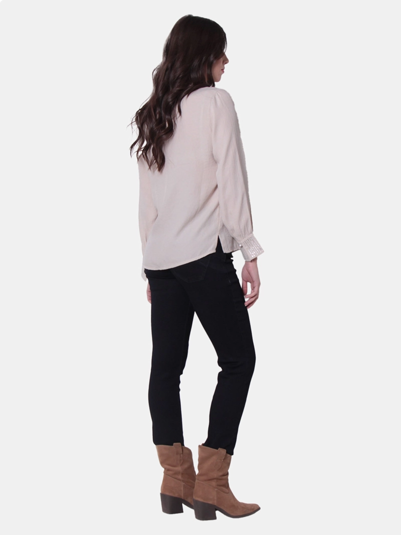 BLUSA MUJER WADO'S MANGA LARGA ABOTONADA - 6