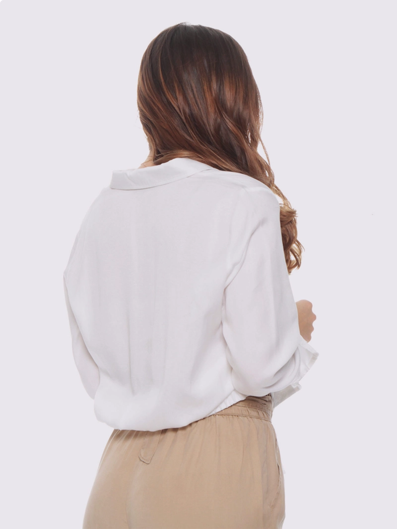 BLUSA MUJER WADO'S LYOCELL MANGA LARGA ABOTONADA - 2