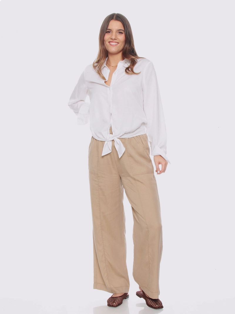 BLUSA MUJER WADO'S LYOCELL MANGA LARGA ABOTONADA - 5