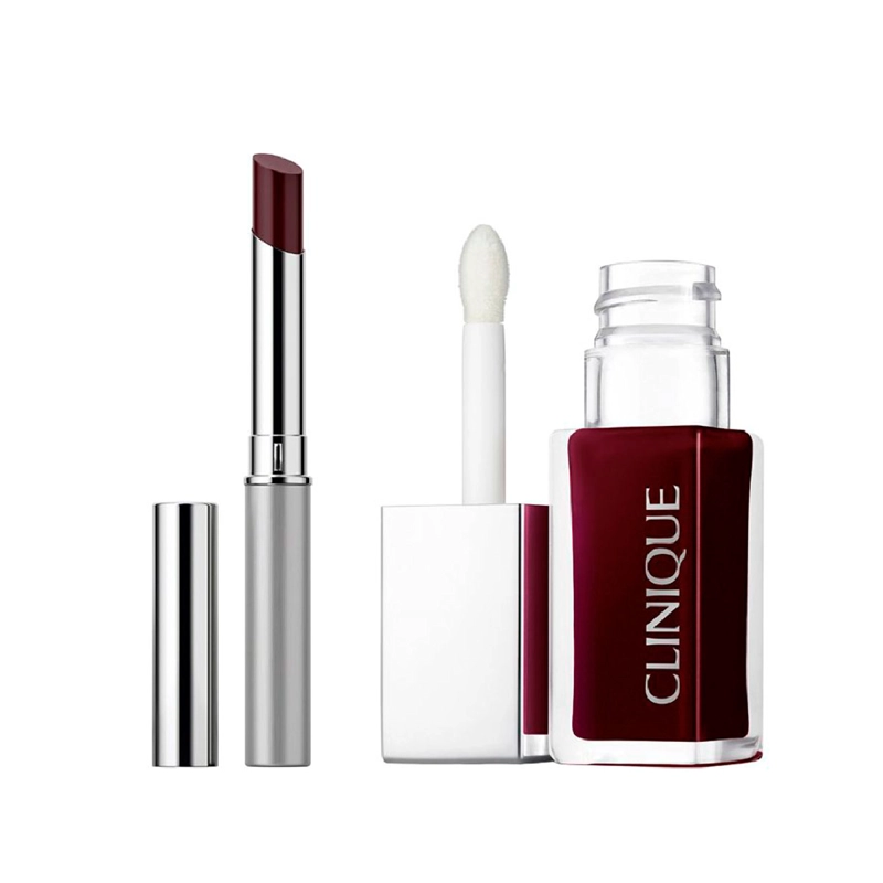 SET LABIAL CLINIQUE PRETTY IN BLACK 7ML - 1