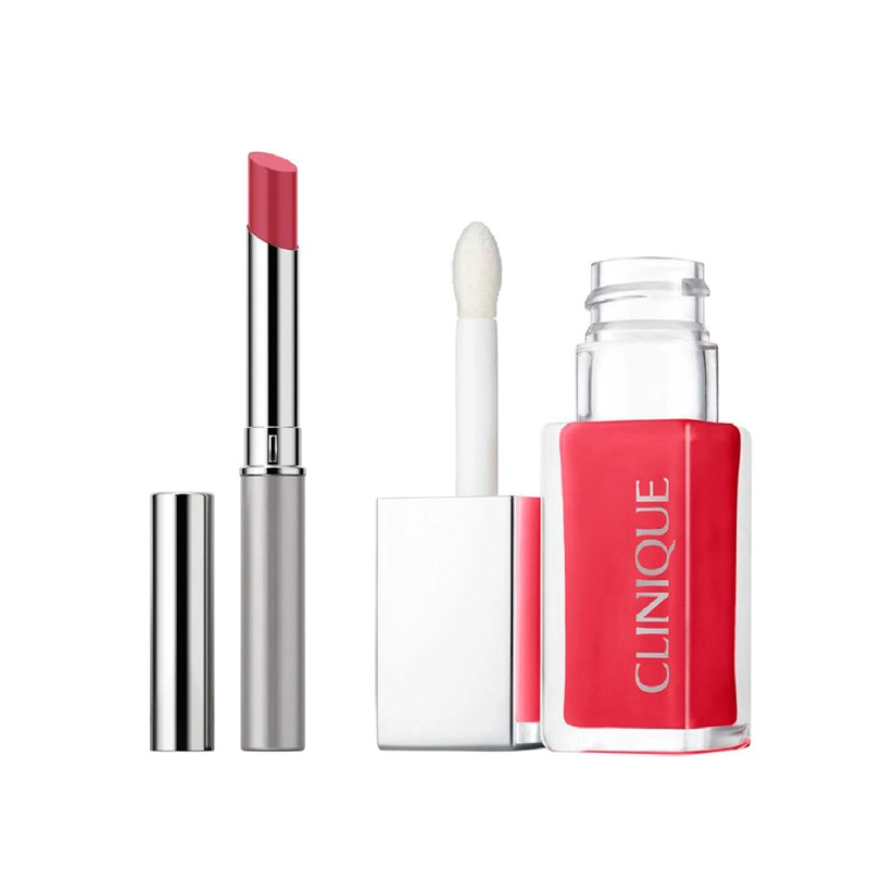SET LABIAL CLINIQUE PRETTY IN PINK 7ML - 1