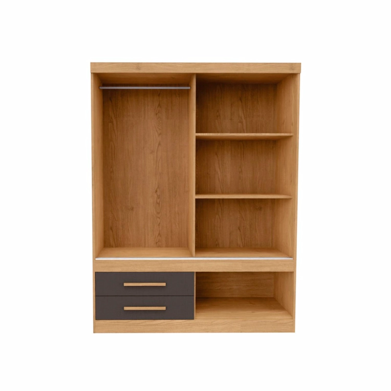 CLOSET YARDAS EMILIA 2 PUERTAS 3 CAJONES GRIS - 2