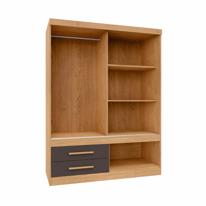 CLOSET YARDAS EMILIA 2 PUERTAS 3 CAJONES GRIS - 4