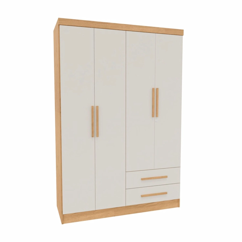 CLOSET YARDAS JOSEFA 4 PUERTAS 2 CAJONES BEIGE - 2