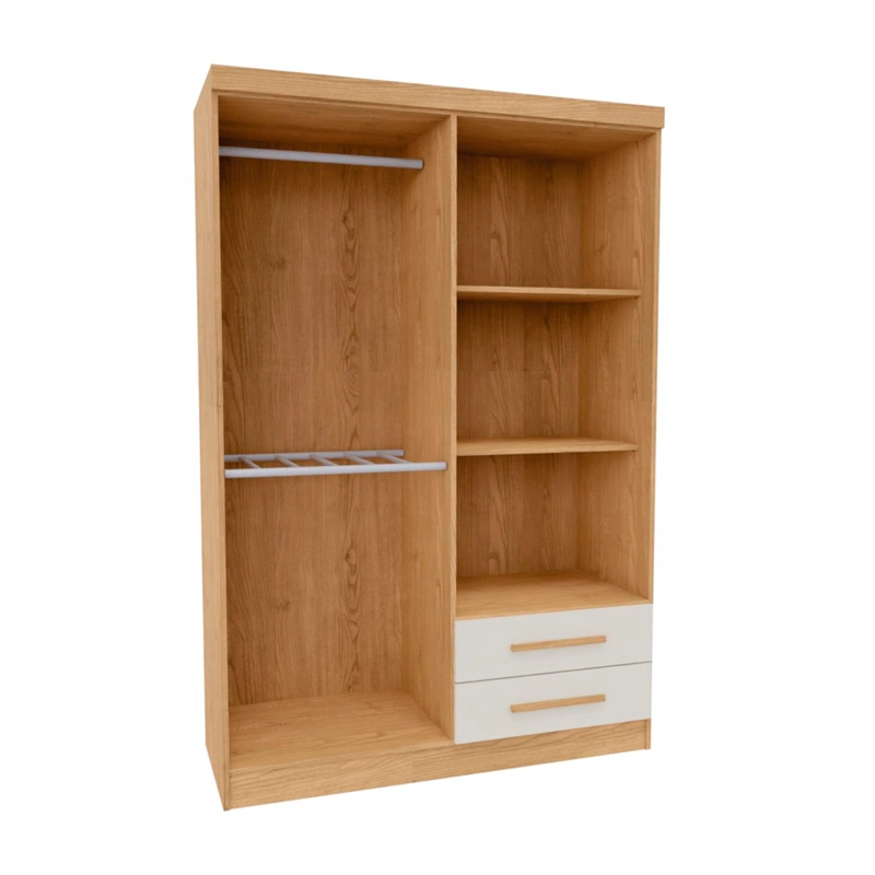 CLOSET YARDAS JOSEFA 4 PUERTAS 2 CAJONES BEIGE - 3