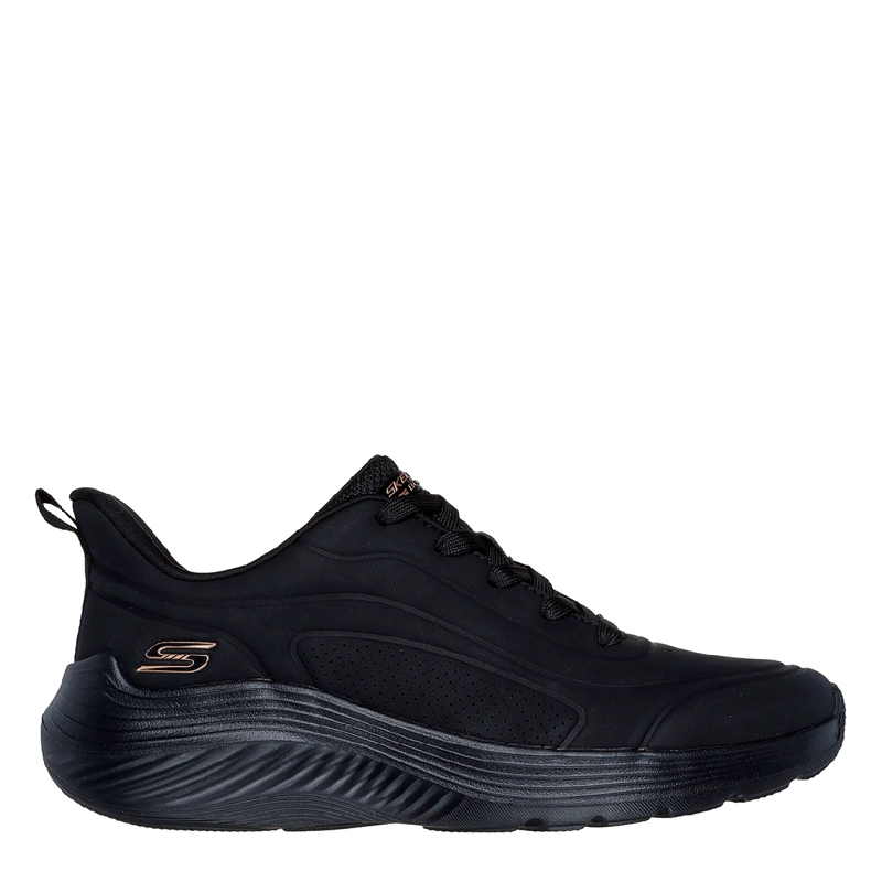 ZAPATILLAS MUJER SKECHERS CASUAL NEGRO BOBS SPORT SQUAD WAVES - 1