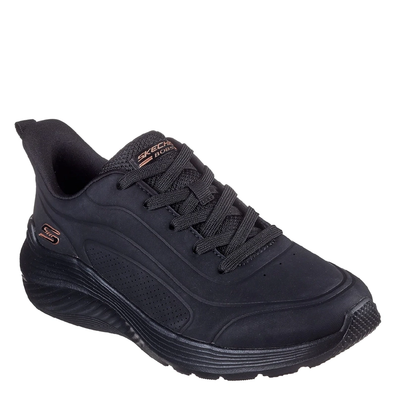 ZAPATILLAS MUJER SKECHERS CASUAL NEGRO BOBS SPORT SQUAD WAVES - 2
