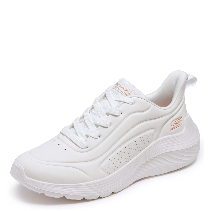 ZAPATILLAS MUJER SKECHERS CASUAL BLANCO BOBS SPORT SQUAD WAVES - 4