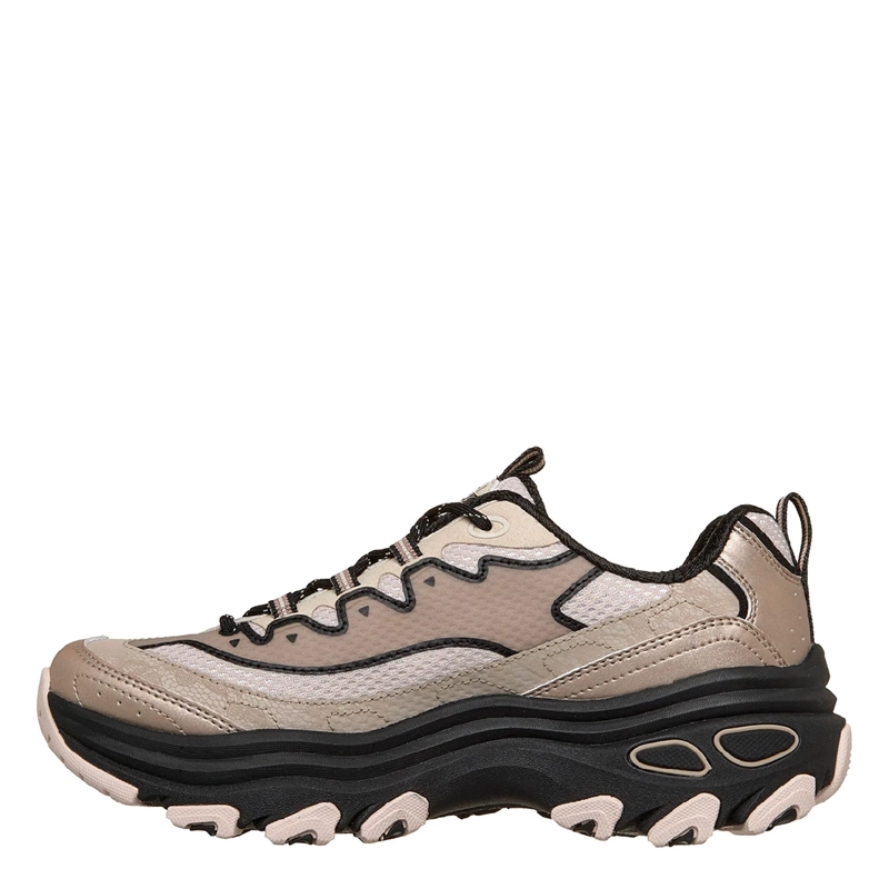 ZAPATILLAS MUJER SKECHERS CASUAL TAUPE D'LITE MAX - 3