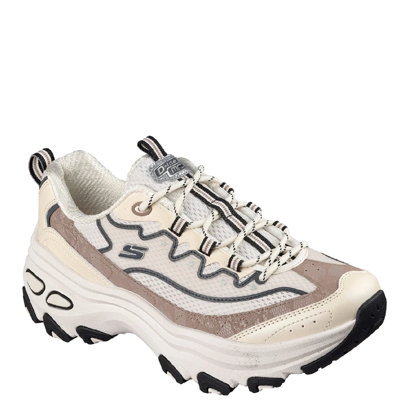 ZAPATILLAS MUJER SKECHERS CASUAL BLANCO D'LITE MAX - 4