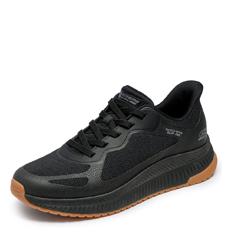 ZAPATILLAS HOMBRE SKECHERS CASUAL NEGRO SLIP-INS BOBS SPORT SQUAD CHAOS 4 - 4