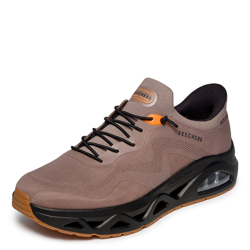 ZAPATILLAS HOMBRE SKECHERS DEPORTIVAS CAFÉ SLIP-INS UNO GLIDE-STEP - 3