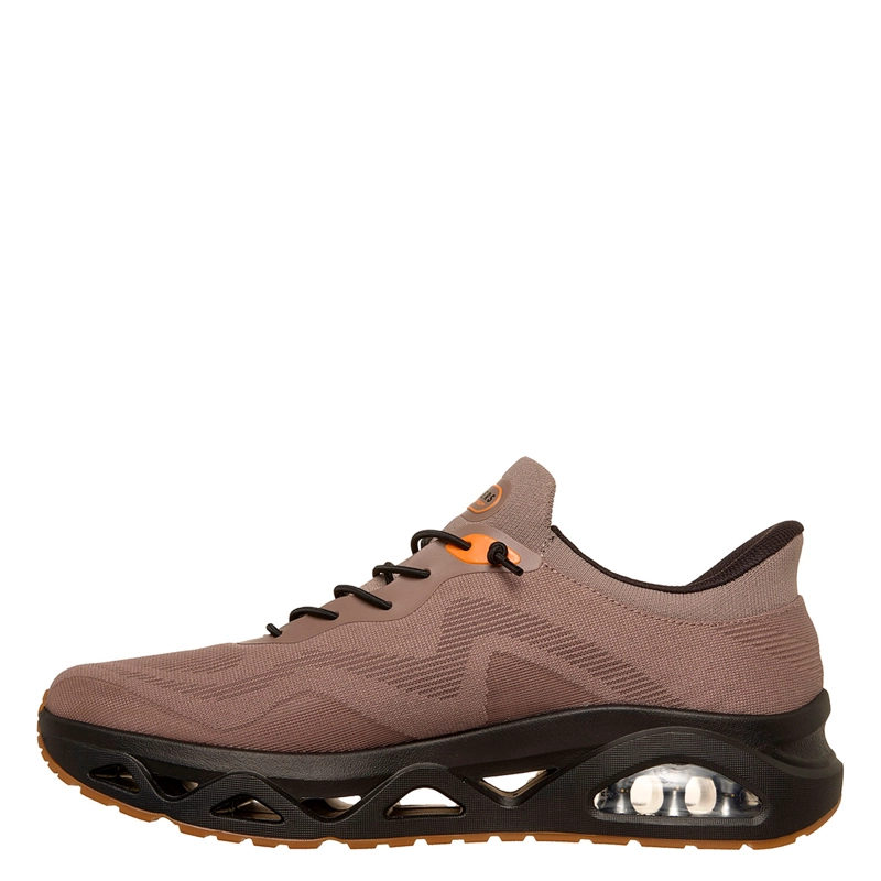 ZAPATILLAS HOMBRE SKECHERS DEPORTIVAS CAFÉ SLIP-INS UNO GLIDE-STEP - 4