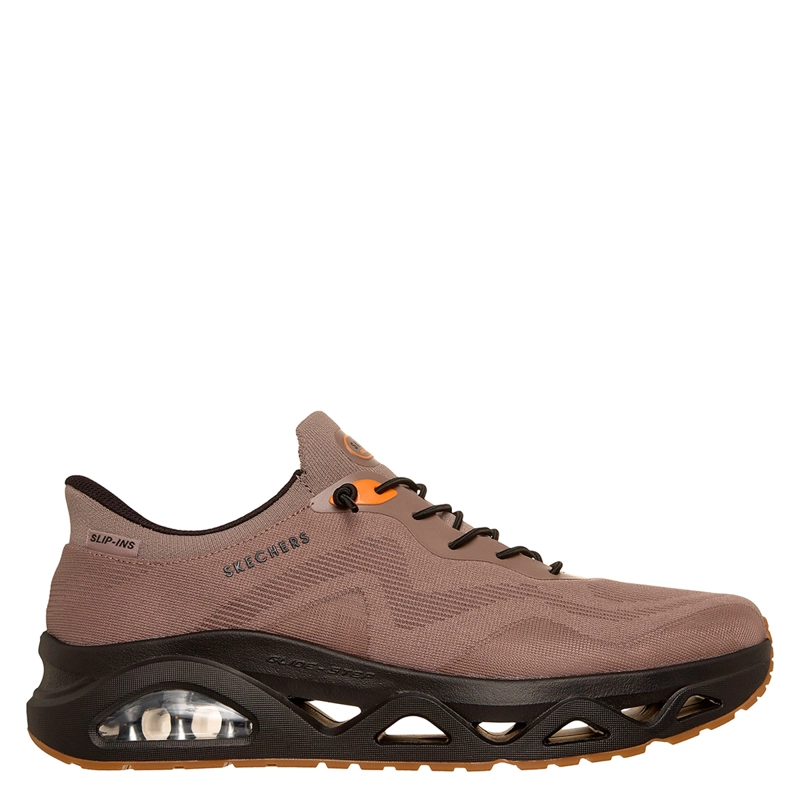 ZAPATILLAS HOMBRE SKECHERS DEPORTIVAS CAFÉ SLIP-INS UNO GLIDE-STEP