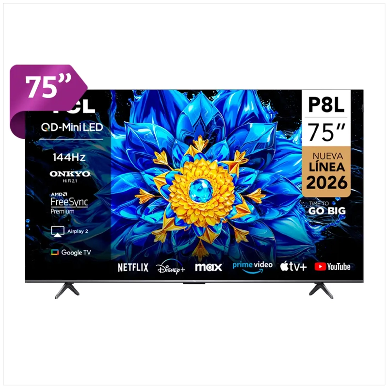 SMART TV TCL QD MINI LED 4K UHD 75” P8L - 1