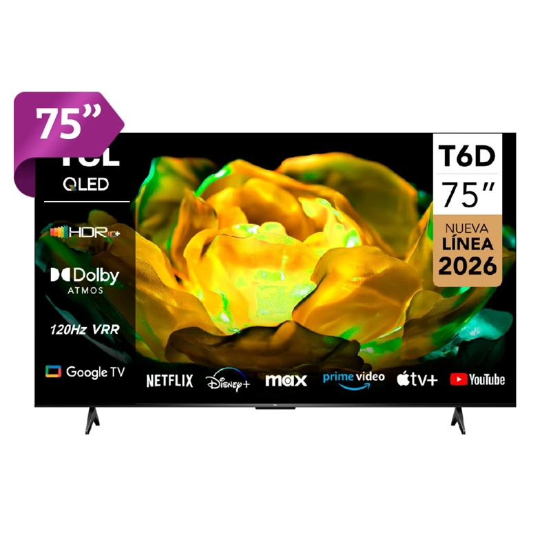 SMART TV TCL QLED 4K UHD 75” T6D