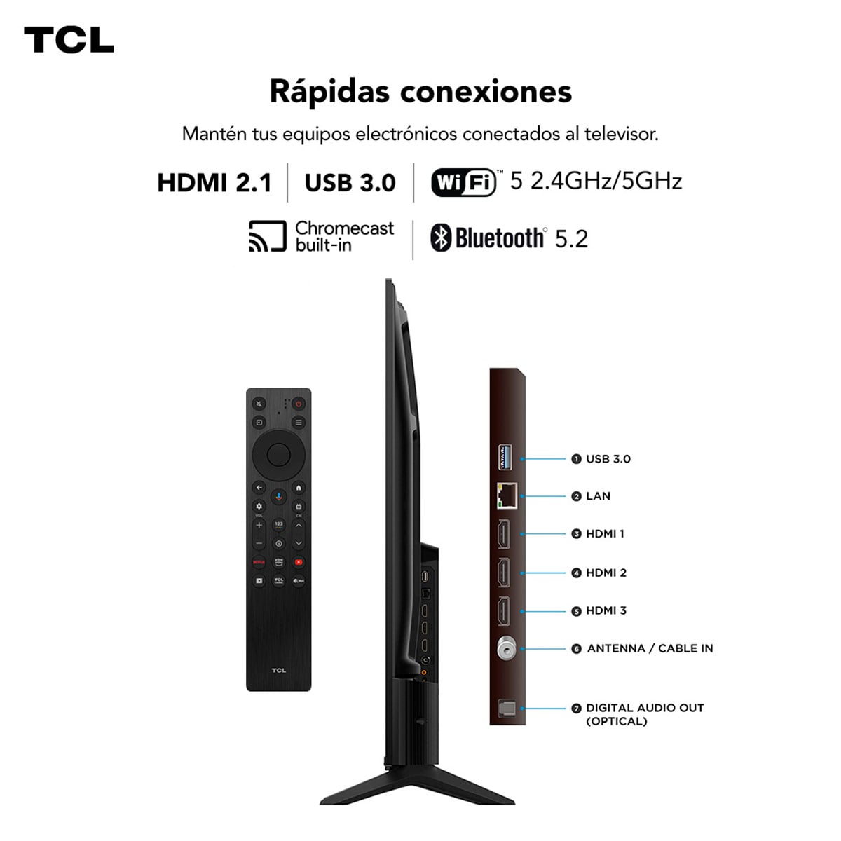 SMART TV TCL QLED 4K UHD 75” T6D - 11
