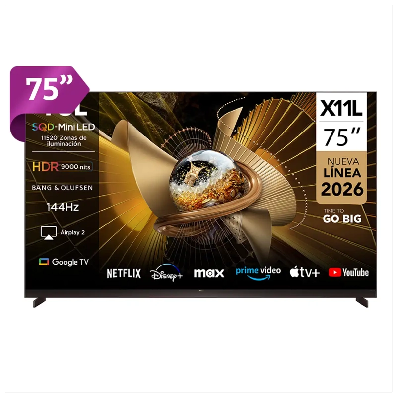 SMART TV TCL SQD MINI LED 4K UHD 75” X11L