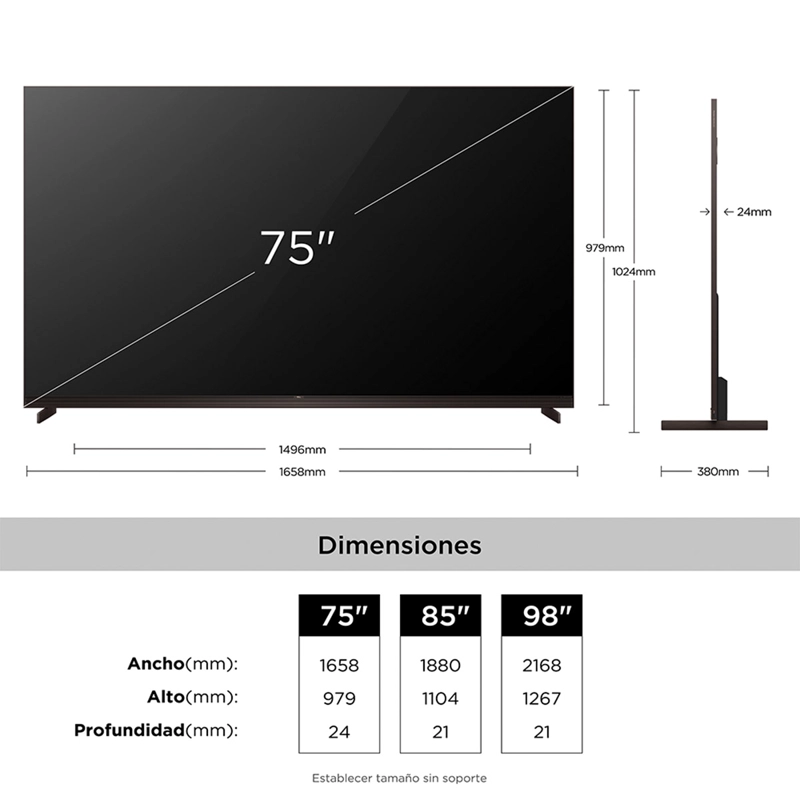 SMART TV TCL SQD MINI LED 4K UHD 75” X11L - 9