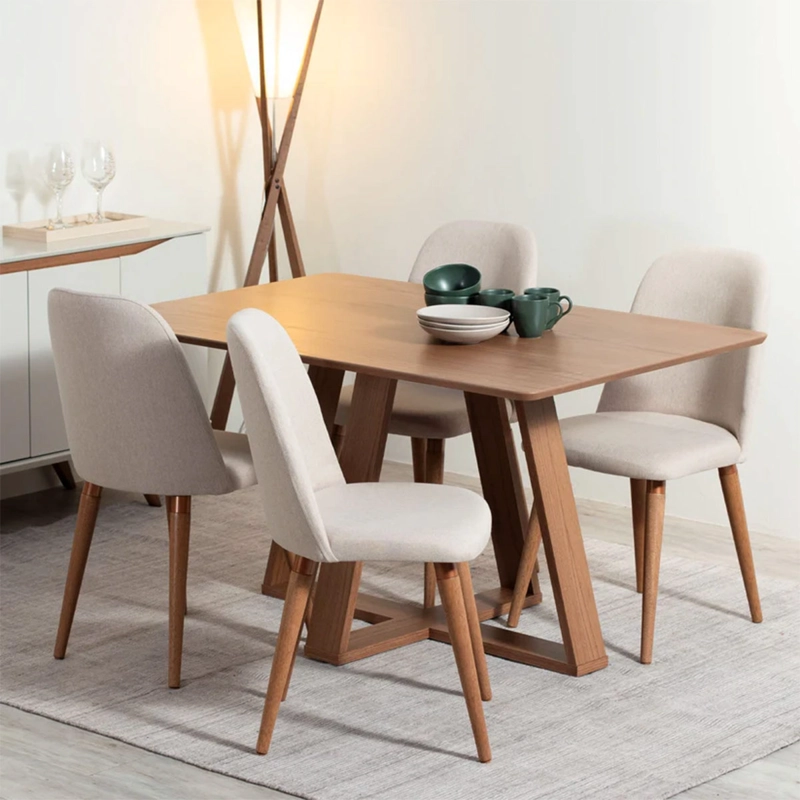 JUEGO DE COMEDOR DECOCASA AVENA 4 SILLAS DROP BEIGE