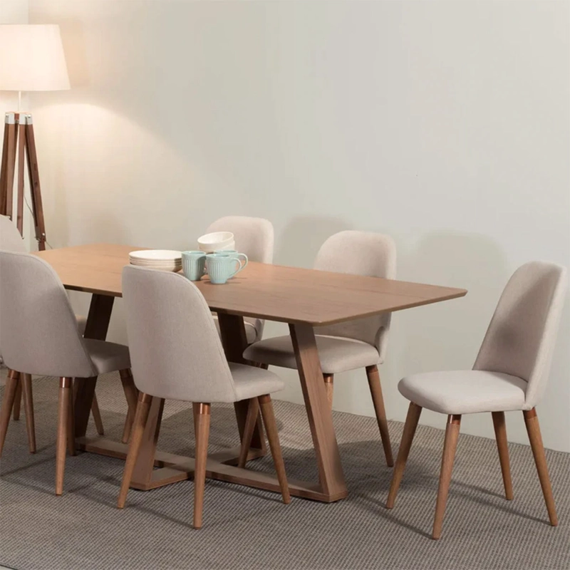 JUEGO DE COMEDOR DECOCASA AVENA 6 SILLAS DROP BEIGE