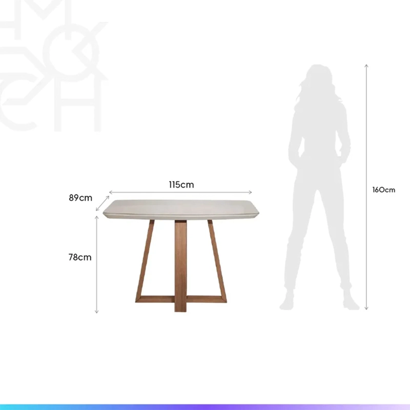 JUEGO DE COMEDOR DECOCASA BENNET 4 SILLAS DROP BEIGE - 7