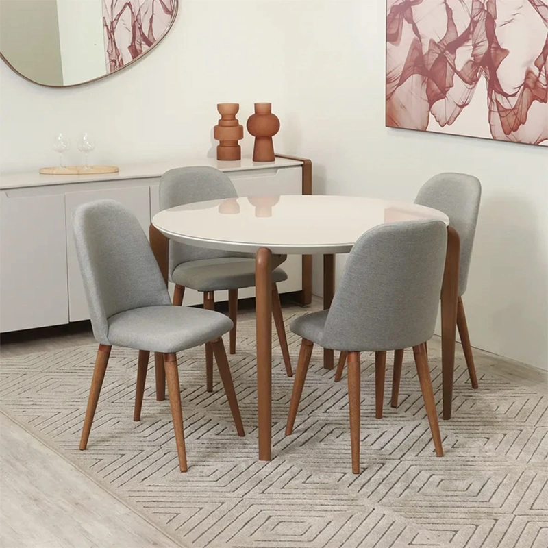 JUEGO DE COMEDOR DECOCASA DONATELLA 4 SILLAS DROP GRIS