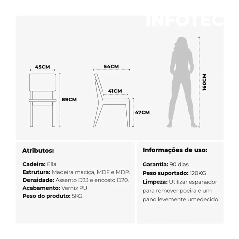 JUEGO DE COMEDOR DECOCASA BENNET 6 SILLAS ELLA GRIS - 10
