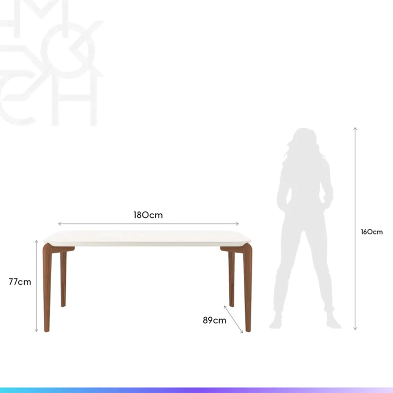 JUEGO DE COMEDOR DECOCASA DONATELLA 6 SILLAS ELLA GRIS - 4