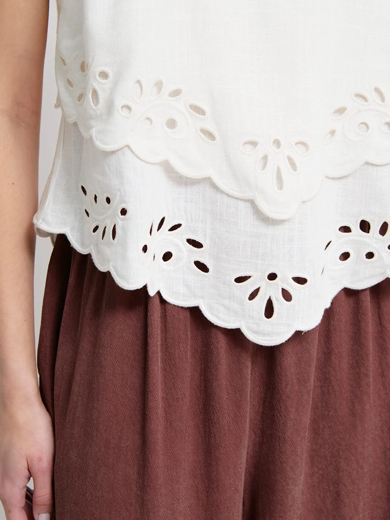 BLUSA MUJER MARQUIS DOBLE CAPA BRODERIE - 3